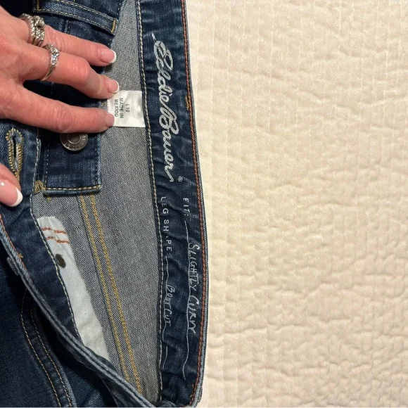 Eddie Bauer Tall Women's Blue Jeans - Picture 3 of 6